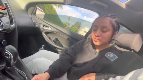 NRI young slut stunning sex with American big cock in car