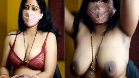 Natasha bhabhi private cam chat and viral nude bath
