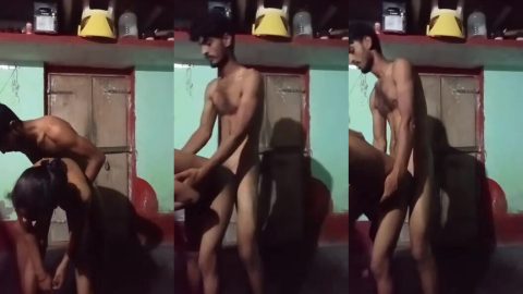 Newwed Marathi village couple hot standing fuck mms