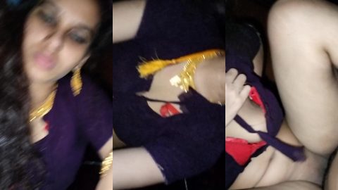 Newwed wife homemade xxx video of dick-riding on husband