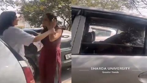 Noida University girl outdoor sex in car
