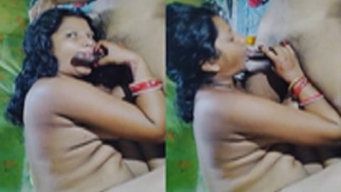 Odia bhabhi oil massaging dick and blowjob