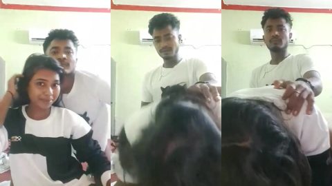 Odisha young lovers romantic fucking in doggy style on friend's room