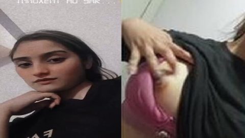 Paki girl boob show selfie video making viral MMS