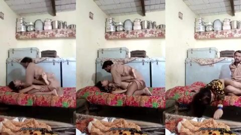 Pakistani guy fucking hard brother's slutty wife