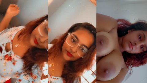 Rajasthani TikTok girl's nude snapshot of tanker boobs