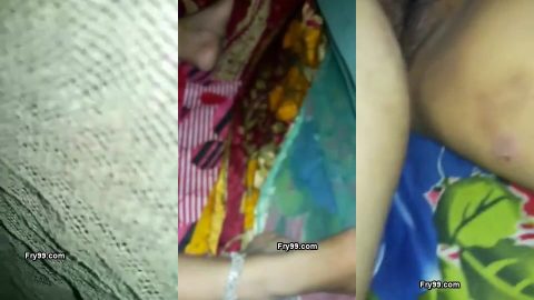 Rajasthani husband records sleeping wife's hairy pussy