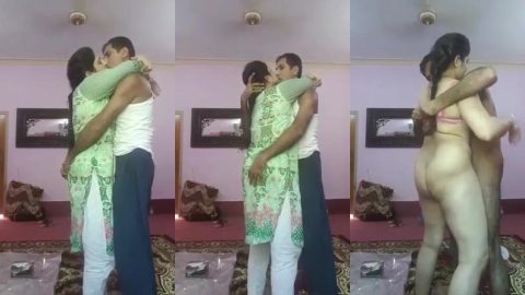 Sexy Gujarati housewife having hot romantic sex with servant uncle