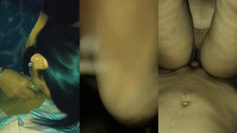 Shy Punjabi kudi sucking lover's dick and riding hard