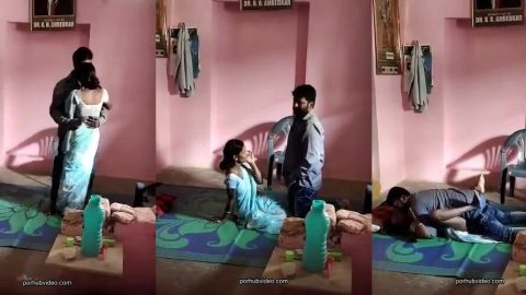Slim Marathi bhabhi secret passionate sex with lusty sister-in-law's husband