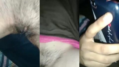 Slutty college girl's pussy drilled by bf while talking on call with teacher