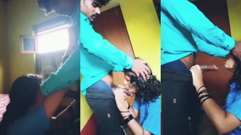 Slutty wife sucking dick and role-playing of teacher & student with hubby