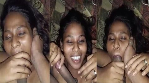 Tamil GF giving blowjob to her BF