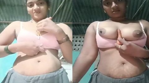 Tamil girl with carrot masturbating viral FSI xxx