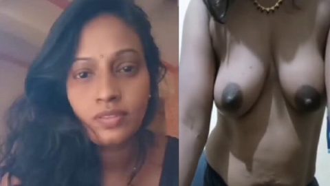 Tamil wife Sailaja shows boobs and big ass viral live
