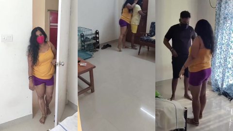 Tamil wife caught husband and neighbour bhabhi fucking in room