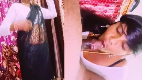 Telugu bhabhi sucks dick before fucking her ex-lover