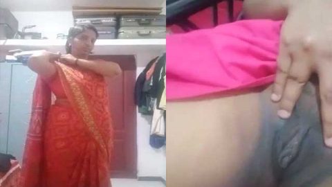 Unsatisfied mature housewife making video for lover