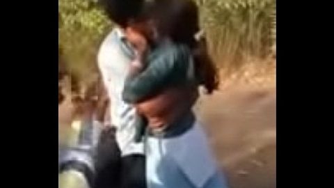 XXX sex video HD of a teen couple having fun outdoors after college