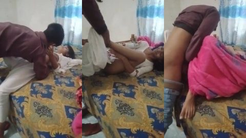 Young Indian girl illicit sex with her horny elder brother