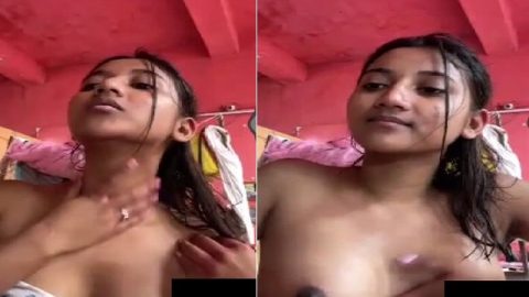 After bath boob show on viral video call to lover