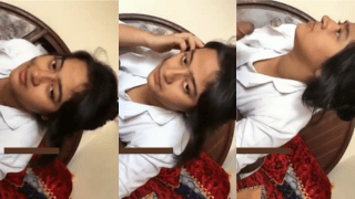 Annoyed Girl Handjob On Camera