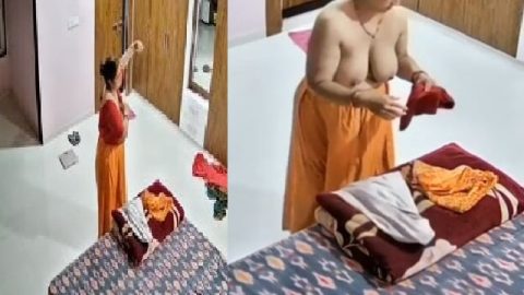 Aunty dress change nude pics and videos from CCTV