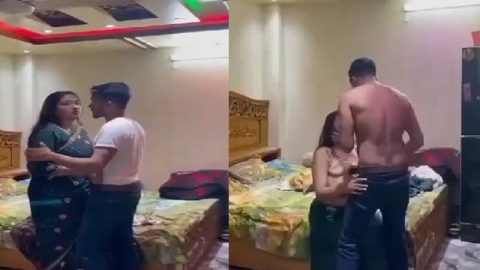 Aunty sex affair with young boy viral desi chudai