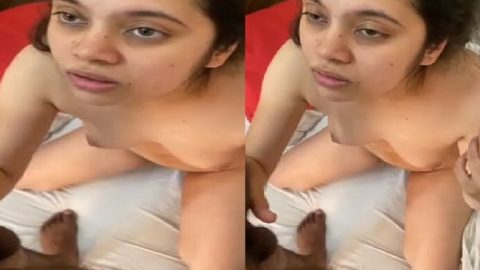 Beautiful girlfriend oral sex viral MMS with lover