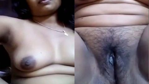 Beautiful horny girl making her nude video for lover