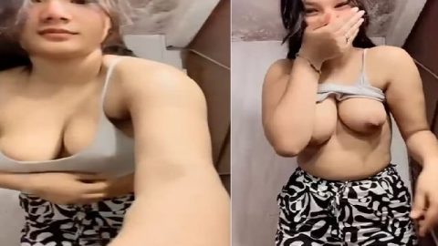 Beautiful maal topless video making for boyfriend