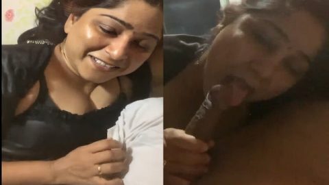 Beautiful wife Desi blowjob to big dick viral sex