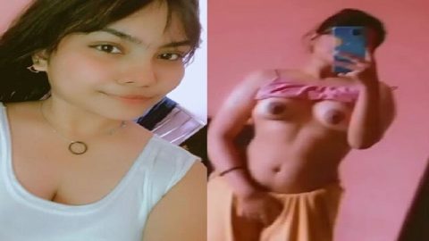 Beauty filter video of cute Indian girl viral topless