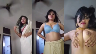 Bengali Saree Queen Sultry Strip and Masturbate