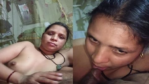 Bhabhi giving handjob and blowjob Desi MMS HD