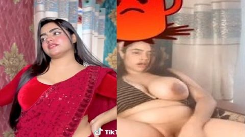 Big boobs TikTok girl naked dildoing viral pussy