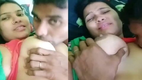 Big boobs wife feeding husband viral sex