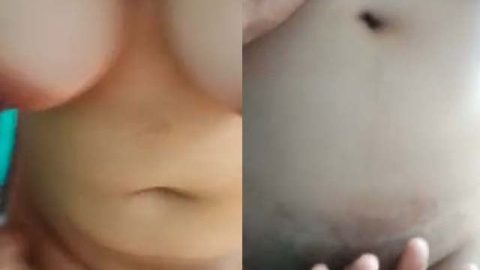 Big booby girl getting her pussy fingered outdoors
