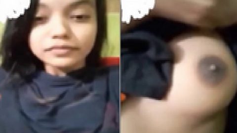 Boob showing college girl video recorded