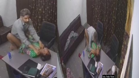 Boss fucking secretary hard in viral FSI sex
