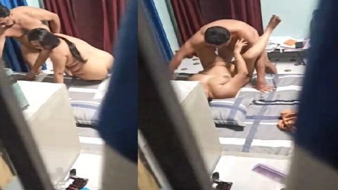 Cheating wife sex with husband friend caught red-handed