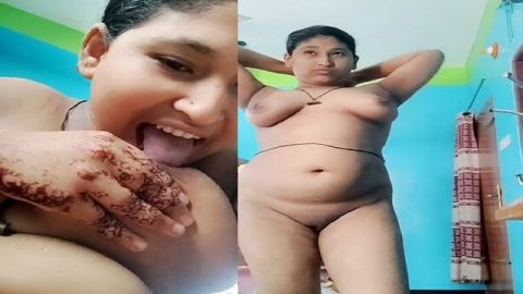 Chubby Bengali girl naked boob licking viral xxx