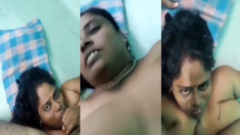 Chubby Bhabhi blowjob Desi XXX MMS