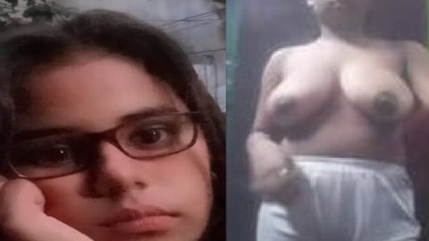 College girl stripping and showing big boobs viral MMS