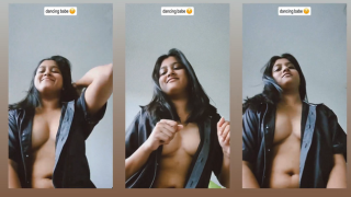 Young Couple Part 3 – Girl In Robe Tits Out Dances