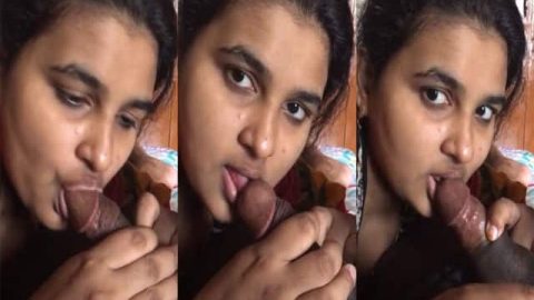 Cute Indian girl BJ to her professor's dick