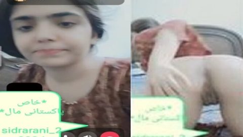 Cute Pakistani sex girl naked white ass show