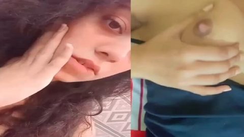 Cute girl small tits showing selfie new sex MMS