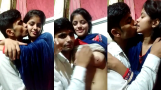 Cute Village Girl Steamy Kiss Boob-Licking