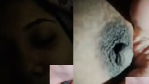 Dark nipples bhabhi nude private cam show at night